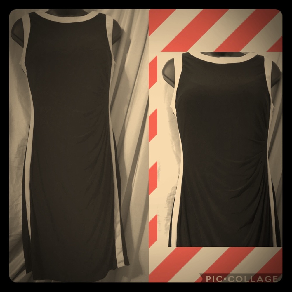 Chaps Rouched Sheath Dress